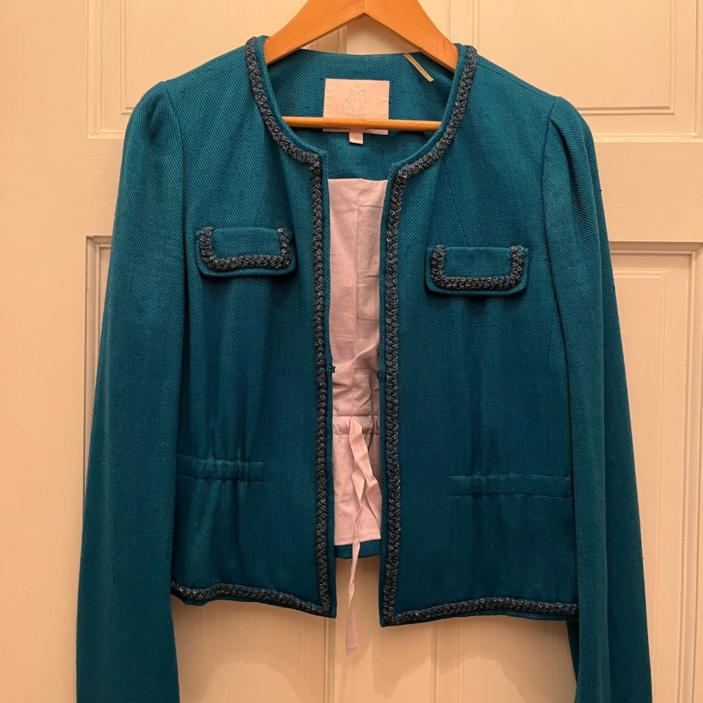 SOLD! Rebecca Taylor Elegant Teal Women's Jacket